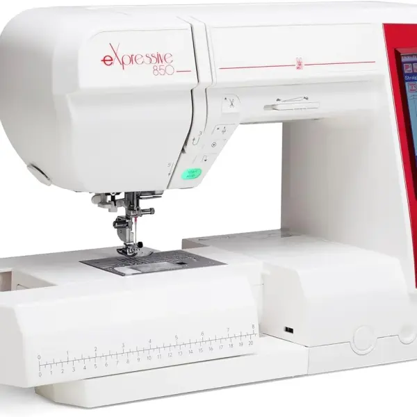 Elna eXpressive 850 Computerized Sewing & Embroidery Machine with 200 Stitches up to 9mm wide, 172 Built-in Embroidery Designs (Max. 7.87" x 6.7"), Editing Functions Directly on LCD Touchscreen