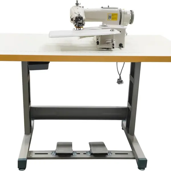 TECHTONGDA Industrial Blindstitch Machine Blind Hem Sewing Machine for Invisible Garment Hemming Processing with Frame and Table