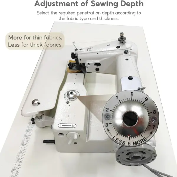 TECHTONGDA Industrial Blindstitch Machine Blind Hem Sewing Machine for Invisible Garment Hemming Processing with Frame and Table