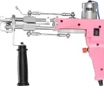 GeRRiT Sewing Tools Pink 2 in 1 Tufting Gun Electric Carpet Rug Gun Carpet Weaving Knitting Machine Do Cut Pile and Loop Pile with 5-40 Stitches