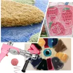 GeRRiT Sewing Tools Pink 2 in 1 Tufting Gun Electric Carpet Rug Gun Carpet Weaving Knitting Machine Do Cut Pile and Loop Pile with 5-40 Stitches
