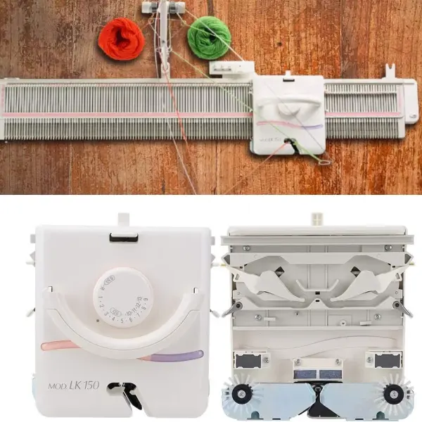 Knitting Machine Carriage, Metal Sewing Tailoring Tool Complete Set DIY Sewing Tool DIY Sewing Accessories Fit for LK100 LK150 for Most Hand Knitting Yarn