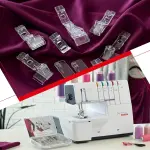 Bernette B68 Airlock Serger with easy air threading, overlock coverstitch combo, high-speed stitching, LED lighting, adjustable stitch length, heavy-duty design, perfect for quilting and beginners.