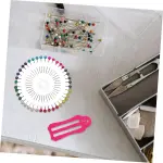 4 Sets Clothing Tailoring Set Bias Tape Makers Foldable Fabric Tool Binding Tool for Quilting Sewing Supplies Tailoring Pin Ruler Kit Quilt Binding Tool Folding Ruler Pin Kit