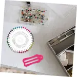 4 Sets Clothing Tailoring Set Bias Tape Makers Foldable Fabric Tool Binding Tool for Quilting Sewing Supplies Tailoring Pin Ruler Kit Quilt Binding Tool Folding Ruler Pin Kit
