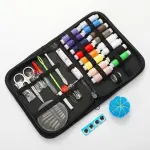 EINVARIOUS Home Daily Sewing Box Set Combination Tools Kit 16 Color Thread