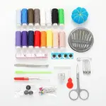 EINVARIOUS Home Daily Sewing Box Set Combination Tools Kit 16 Color Thread