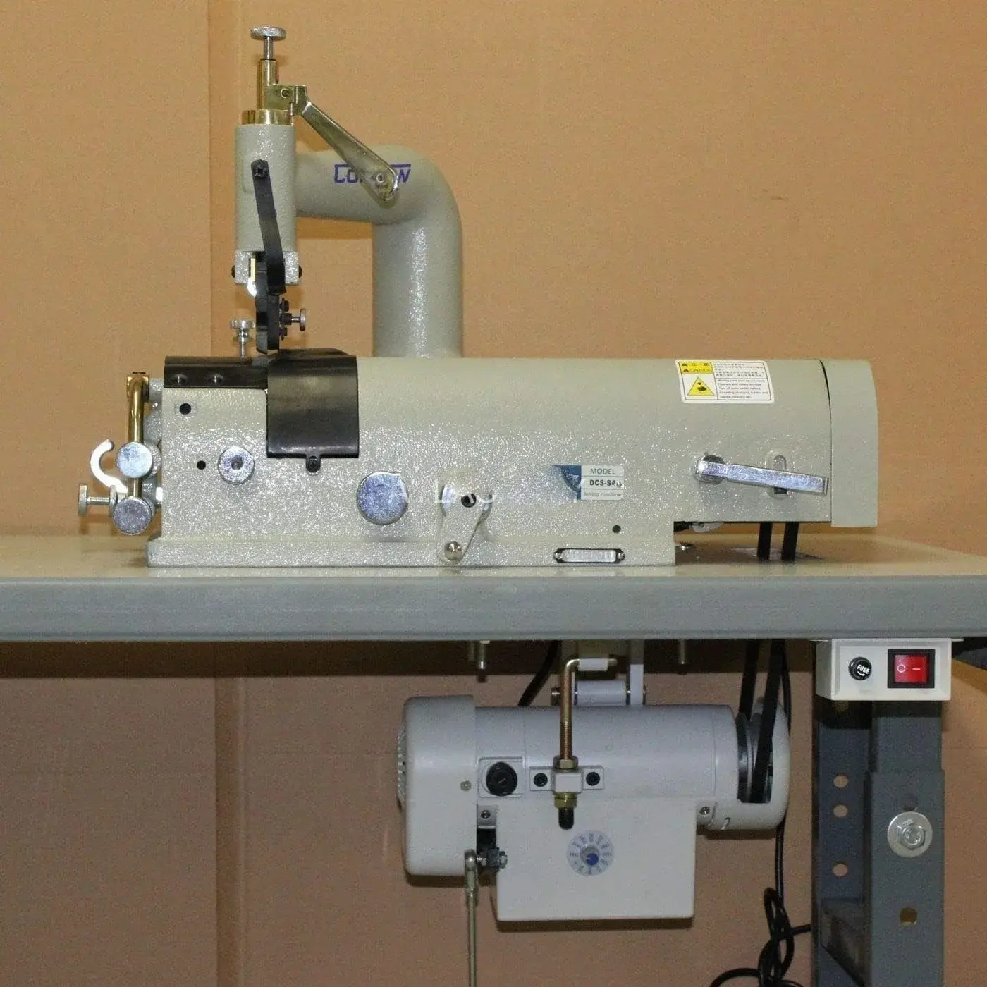 Consew DCS-S4 Skiving Machine – Professional Edge Skiving Tool for Industrial and Home Use – Skiver with Servo Motor and LED Lamp – Ideal for Leather, Vinyl, Upholstery