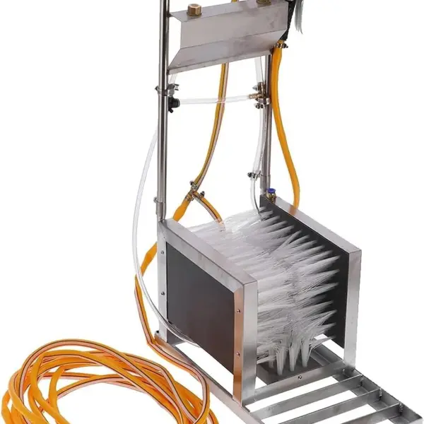 Boot Scrubber, Stainless Steel Shoe Brush Scraper & Footwear Cleaner, with Water Spray Gun, Automatic Scrubber Boot Scraper Boot Brush Mud Remover for Livestock Farm