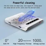 Automatic Shoe Cleaning Machine - 500 RPM Rechargeable Sole Brush, Waterless Electric Shoe Polisher, Fast & Efficient Sole Cleaner (35.3 x 35 x 5.3 cm) for All Shoe Types
