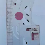HONEYSEW 1:1 Fashion Design Ruler for Women Blouse Cloth Design School Student Teching Apparel Drawing Templete Garment Prototype Sewing Ruler Model 160/84A