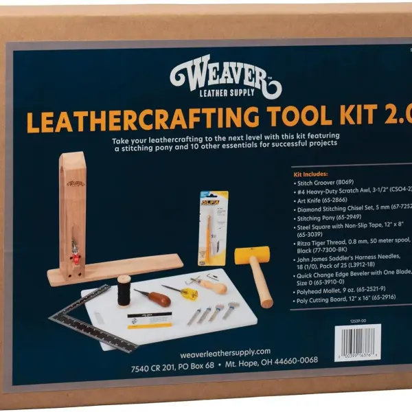 Weaver Leather Supply Leather Crafting Tool Kit 2.0 Leather Tools for Leather Working