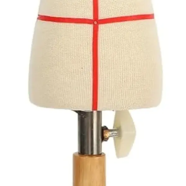 Premium Female Dress Form, Professional Tailoring Tool, Adjustable Height, Beechwood and Canvas Material, Stable Wooden Frame, Easy Sewing and (Type 2)