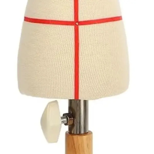 Premium Female Dress Form, Professional Tailoring Tool, Adjustable Height, Beechwood and Canvas Material, Stable Wooden Frame, Easy Sewing and (Type 2)