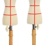 Premium Female Dress Form, Professional Tailoring Tool, Adjustable Height, Beechwood and Canvas Material, Stable Wooden Frame, Easy Sewing and (Type 2)