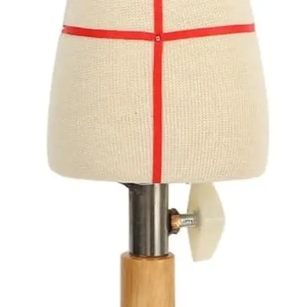 Premium Female Dress Form, Professional Tailoring Tool, Adjustable Height, Beechwood and Canvas Material, Stable Wooden Frame, Easy Sewing and (Type 2)