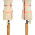 Premium Female Dress Form, Professional Tailoring Tool, Adjustable Height, Beechwood and Canvas Material, Stable Wooden Frame, Easy Sewing and (Type 2)