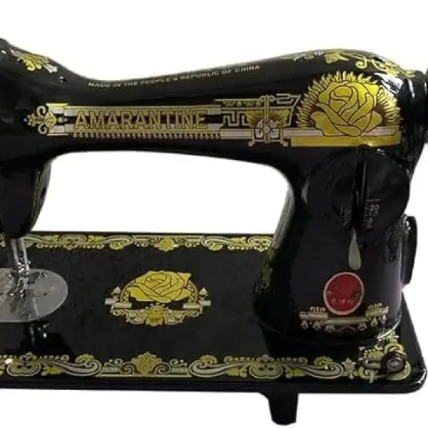 Vintage Handmade Treadle Sewing Machine, Antique Cast Iron Body with Wooden Table, Manual Foot-Pedal Operated for Home Sewing, No Electricity Needed, Includes Beginner Tools & Instructions