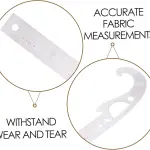VINTORKY Pattern Making Ruler French Curve Tailoring Tool Kit for Sewing Fabric Measuring Tools Professional Sewing