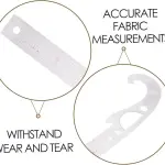 VINTORKY Pattern Making Ruler French Curve Tailoring Tool Kit for Sewing Fabric Measuring Tools Professional Sewing