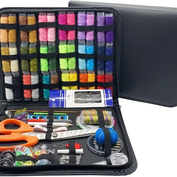 Sewing Kit for Adults, 205Pcs Professional Sewing Supplies Accessories with Tailor Scissors,Premium Sewing Supplies Set 30 Needles,Yarn Snips and More for Travel Home Beginners (205)