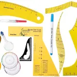 Professional Pattern Marking French Curve Ruler Set – Tailor Sewing Drawing Fashion Design Templates & DIY Clothing Tops Pants Blouse Dress Making Accessories Measuring Tool Kit Set of 12