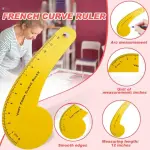 Professional Pattern Marking French Curve Ruler Set – Tailor Sewing Drawing Fashion Design Templates & DIY Clothing Tops Pants Blouse Dress Making Accessories Measuring Tool Kit Set of 12