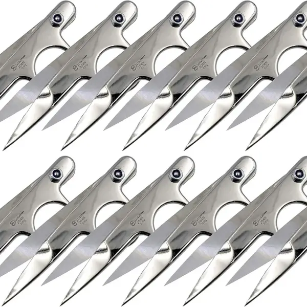 Ultima 4.5” Thread Nippers – Hot Forged Precision Thread Snips, Embroidery Snipper & Seam Cutter (12 Pack)