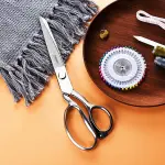 TONMA Fabric Scissors [Made in Japan] 10 Inch Professional Sewing Scissors for Tailoring Heavy Duty Japanese Solid Stainless Steel Tailor Shears for Home Office Artists Dressmakers, Mirror Finish