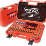 61Pcs Thread Chaser Repair Kit, Rethread Repair Tool, UNC UNF & Metric Thread Restorer Set with Thread Pitch Gauge