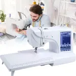 7-Inch Computerised Digital Sewing Machine,3.93"x3.93"/3.93"x9.25" embroidery area+Multiple patterns can be imported,LED Lighting,Multifunctional Industrial Sewing Machine