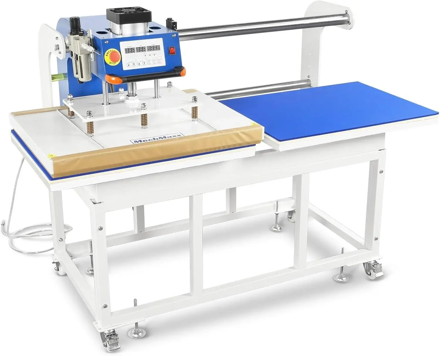 MechMaxx 24x32 Inch (60x80cm) Industrial Pneumatic Dual Platen Heat Press - Auto Lift Digital Sublimation Transfer Machine (220V 8HP),PUD2432