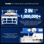 MechMaxx 24x32 Inch (60x80cm) Industrial Pneumatic Dual Platen Heat Press - Auto Lift Digital Sublimation Transfer Machine (220V 8HP),PUD2432