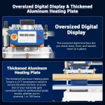 MechMaxx 24x32 Inch (60x80cm) Industrial Pneumatic Dual Platen Heat Press - Auto Lift Digital Sublimation Transfer Machine (220V 8HP),PUD2432