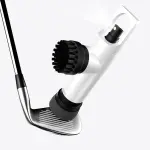 Golf Club Brush Cleaner with Water Spray Bottle and Sponge - Clean Golf Clubs Golf Balls Shoes All at Once - Heavy Duty - Golf Cleaning Device - Golf Accessories- USA Company (Pearl White)