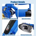 Electric Rotary Fabric Cutter, Adjustable Speed, Cuts 100-125mm Thickness, Ideal for Multi-Layer Fabrics & Leather, Efficient Sewing Tool for Professionals 110mm