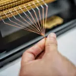 Adjustable Smocking Pleater,24 Row Smocking Pleater with 24 Sewing Needles & Tool Kit, 47 Positions,Even Fabric Folds, 0.5 cm Stitch Spacing, for Costume & Craft Sewing
