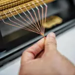 Adjustable Smocking Pleater,24 Row Smocking Pleater with 24 Sewing Needles & Tool Kit, 47 Positions,Even Fabric Folds, 0.5 cm Stitch Spacing, for Costume & Craft Sewing
