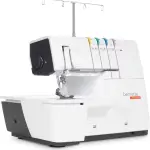 Bernette B62 Airlock Coverstitch Machine Bundle | Air Threader, Thread Needles, Bobbins, LED Light, Extension Table | Heavy Duty, Sewing & Quilting Kit with Tools for Beginner & Professional Use