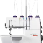 Bernette B62 Airlock Coverstitch Machine Bundle | Air Threader, Thread Needles, Bobbins, LED Light, Extension Table | Heavy Duty, Sewing & Quilting Kit with Tools for Beginner & Professional Use