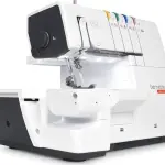 Bernette B62 Airlock Coverstitch Machine Bundle | Air Threader, Thread Needles, Bobbins, LED Light, Extension Table | Heavy Duty, Sewing & Quilting Kit with Tools for Beginner & Professional Use