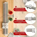 Silver Reed Flat Knitting Machine Kit, LK150 6.5mm Mid Gauge 150 Stitches Semi-Automatic Weaving Machine, Household Sewing Tools with Yarn Accessories for Handmade Clothing & Daily Knitting