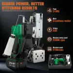 Cordless Bag Closing Machine with 2x3.0A Batteries, Brushless Motor, Battery Bag Sewing Machine Portable Bag Closer Stitcher Packing Machine for Feed Sacks, Rice Bags, Burlap Sack