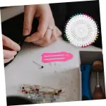 5 Sets Clothing Tailoring Set Sewing Pearl Pin Kit Foldable Fabric Tool Bias Tape Maker Multi-Size Foldable Tool Fabric Tape Folding Tool Quilting Pin Kit Tailoring Pin Ruler Kit