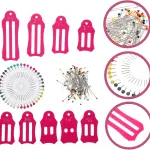 5 Sets Clothing Tailoring Set Sewing Pearl Pin Kit Foldable Fabric Tool Bias Tape Maker Multi-Size Foldable Tool Fabric Tape Folding Tool Quilting Pin Kit Tailoring Pin Ruler Kit
