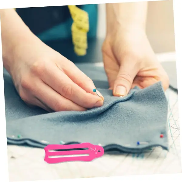 5 Sets Clothing Tailoring Set Sewing Pearl Pin Kit Foldable Fabric Tool Bias Tape Maker Multi-Size Foldable Tool Fabric Tape Folding Tool Quilting Pin Kit Tailoring Pin Ruler Kit