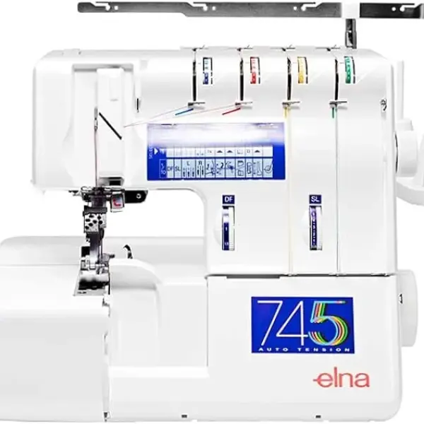 Elna 745 Five Thread Serger and Cover Stitch Machine