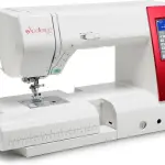 Elna eXcellence 710 Computerized Sewing and Quilting Machine, 11" sewing bed, Include Advanced Dual Feed System, 15 Included Presser Feet, and No Assembly