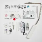 Elna eXcellence 710 Computerized Sewing and Quilting Machine, 11" sewing bed, Include Advanced Dual Feed System, 15 Included Presser Feet, and No Assembly