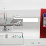 Elna eXcellence 710 Computerized Sewing and Quilting Machine, 11" sewing bed, Include Advanced Dual Feed System, 15 Included Presser Feet, and No Assembly